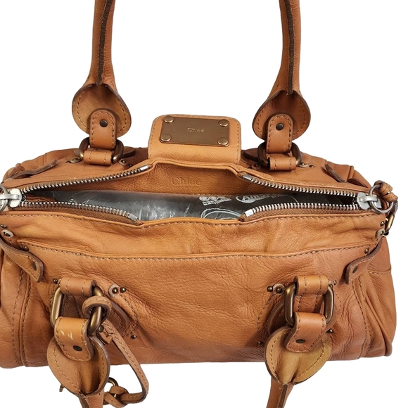 Authentic CHLOE lock and key Paddington leather shoulder bag - Picture 4 of 13